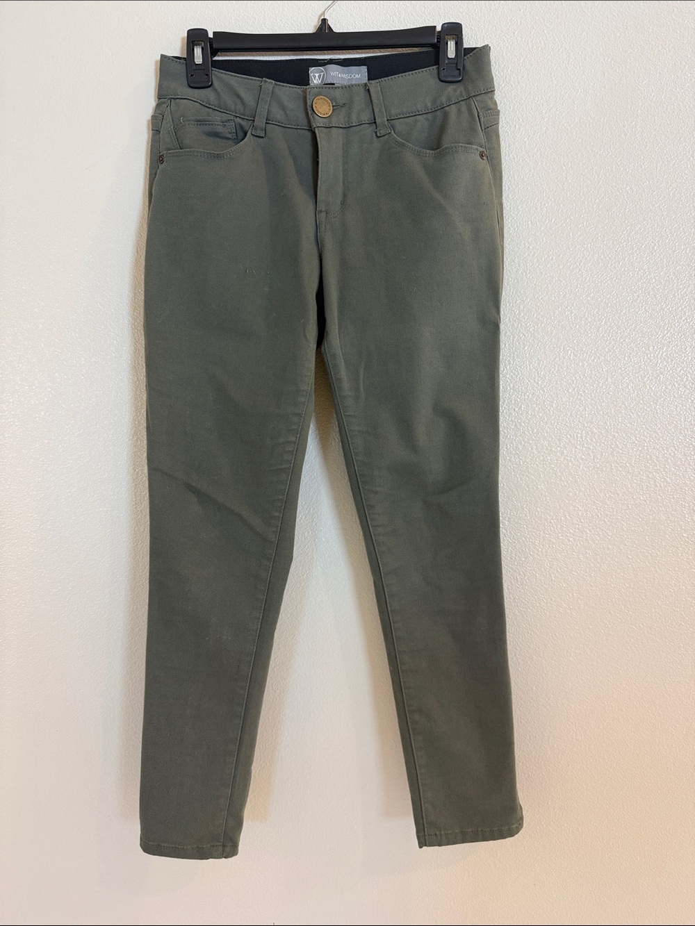 Wit & Wisdom Olive Green Slim Chinos